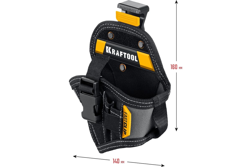 Кобура для компактного шуруповерта с быстросъёмным креплением KRAFTOOL FastClip KH-5C 38770
