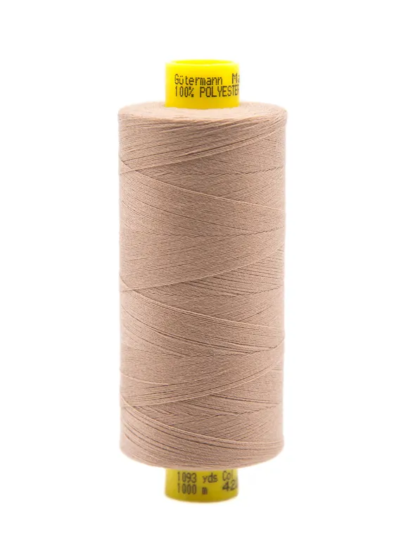 Нитки Guetermann MARA 150/1000 м, кофе с молоком 030