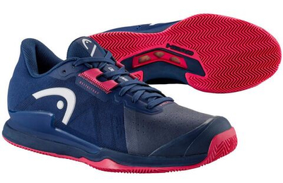 Женские Кроссовки теннисные Head Sprint Pro 3.5 Clay - dark blue/azalea