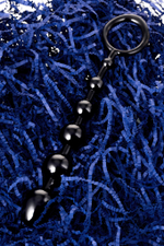 Анальная цепочка Toyfa A-toys M черная 19,8 см