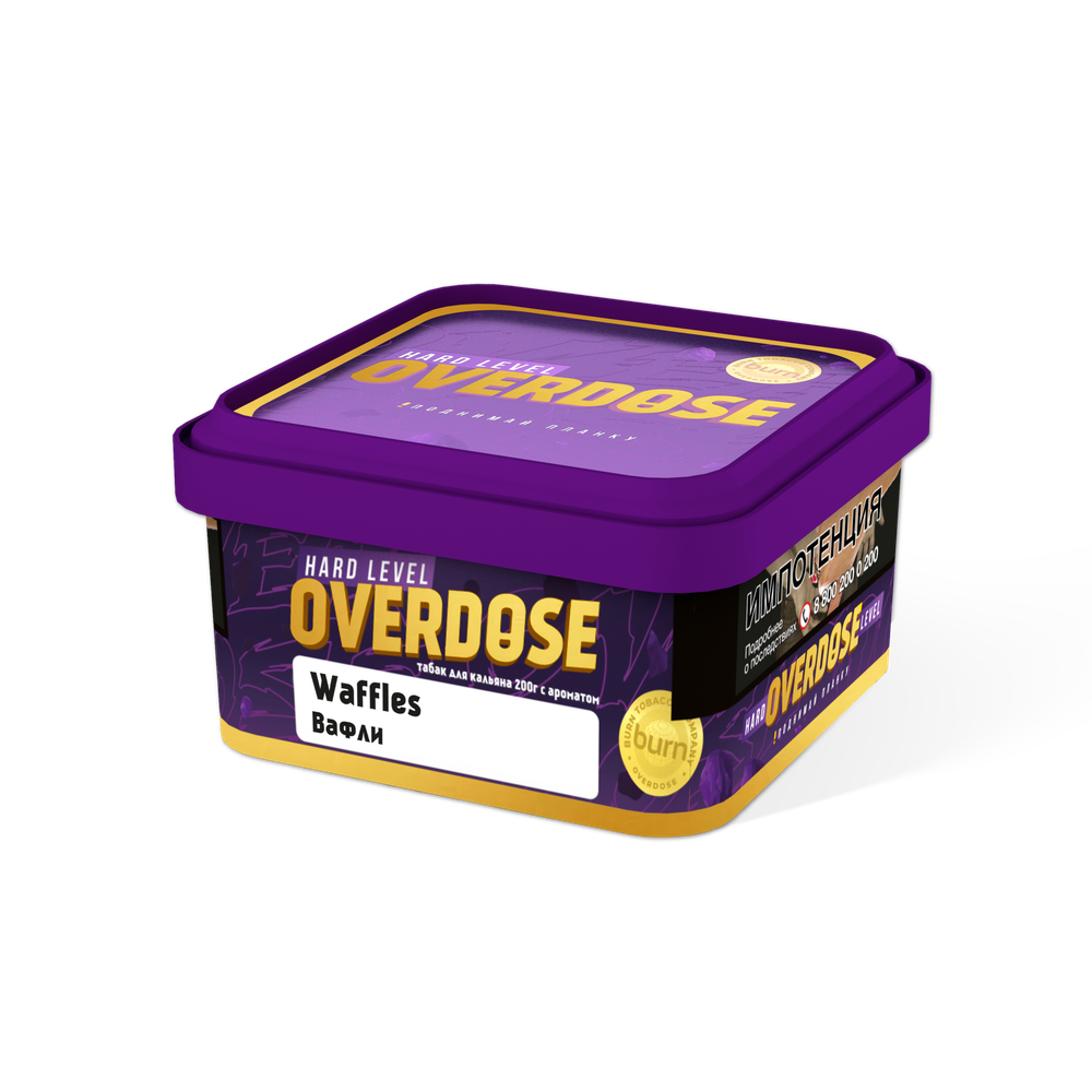 М. Табак для кальяна Overdose Waffles (Вафли), 200 гр
