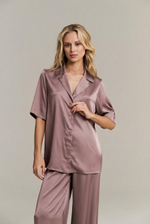 Пижамная рубашка из шелка