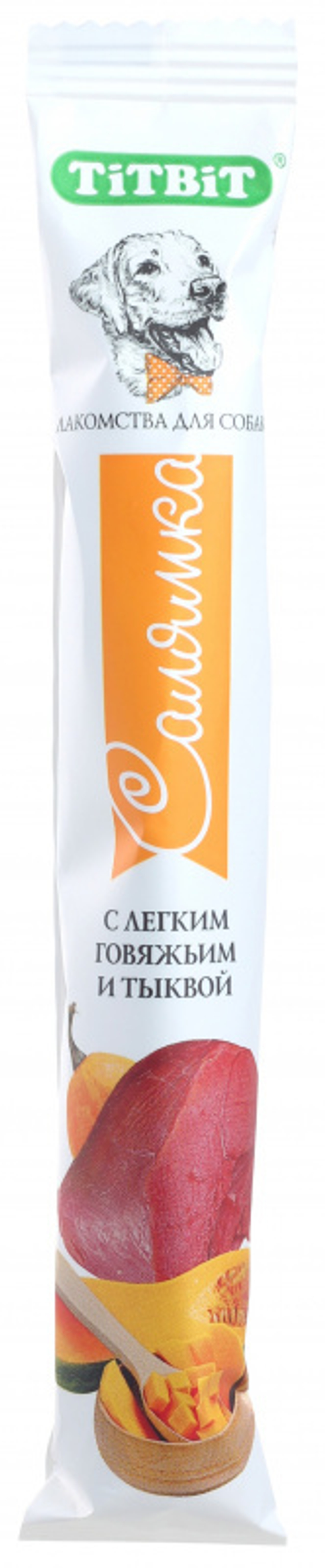 TitBit лакомство для собак Салямка Biff с легким говяжьим и тыквой St. 15 гр.