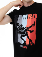 Футболка для САМБО черная мод.2