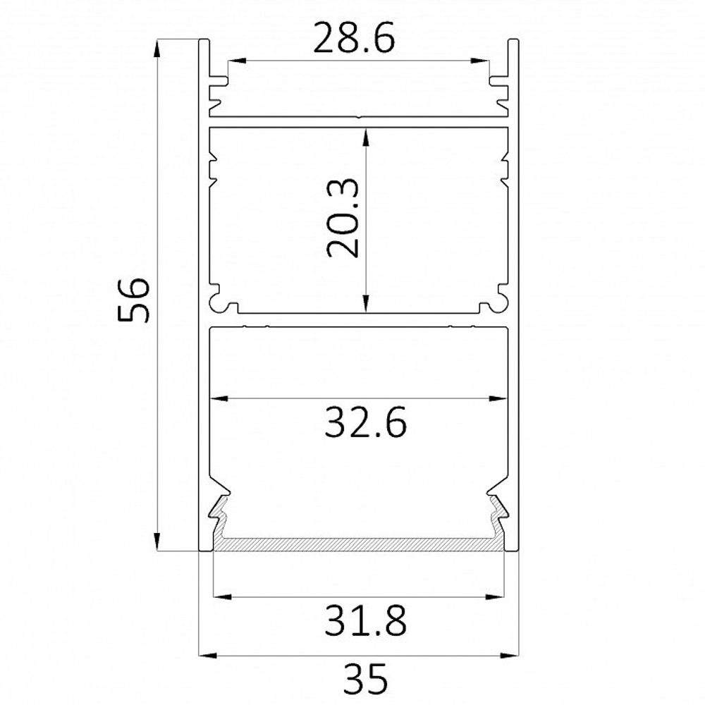 Накладной светильник 6063 LINE 3556 0412621