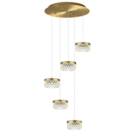 5032/30L L-VISION ODL24 000 античн.бронза/металл/акрил Люстра LED 30W 4000K 1958лм FIVRE