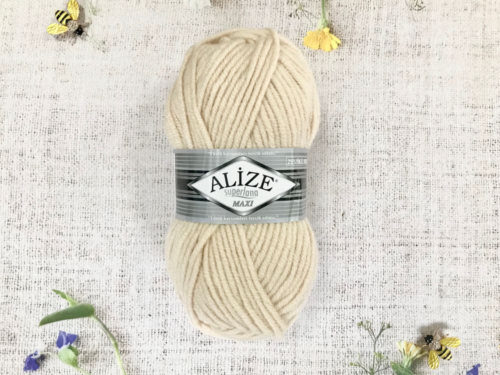 Пряжа ALIZE &quot;Superlana maxi&quot; 310 медовый