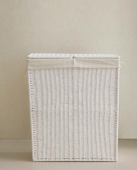 Zara Home Корзина из металла, цвет бежевый, 64 см