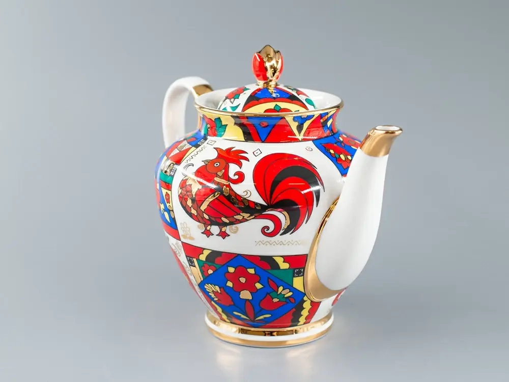 Чайник заварочный форма Весенняя рисунок Народные узоры арт. 80.60809.00.1