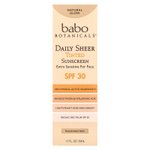 Babo Botanicals, солнцезащитный крем для ежедневного использования, SPF 30, натуральное сияние, без отдушек, 50 мл (1,7 жидк. унции)
