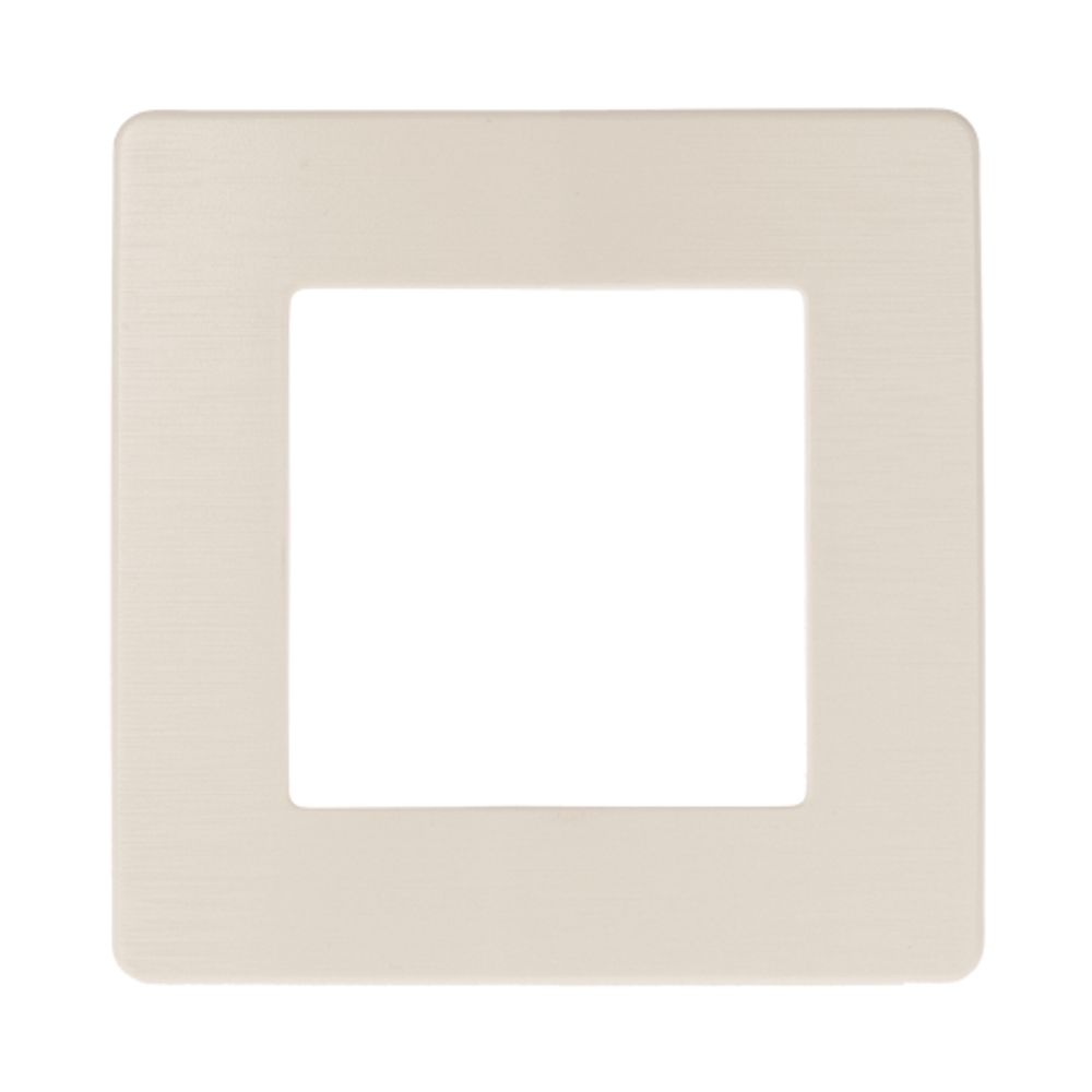 Рамка для розеток и выключателей ЭРА Серия 12 12-5101-02 на 1 пост, Сатин, слоновая кость