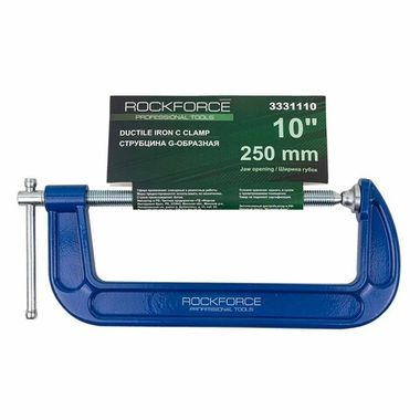 Струбцина G-образная ''Profi''10''-250мм (вес-3.4кг) RockForce##Rock FORCE RF-3331110