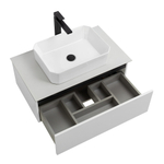 Мебель для ванной со столешницей и накладной раковиной Cezares SLIDER 80 Bianco Opaco SLIDER-800-1C-SO-BO