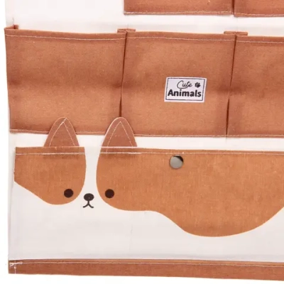 Карман настенный подвесной «ФРАТТИ БУМ», принт корги, шесть секций, 35*50см (лейбл Селфи)