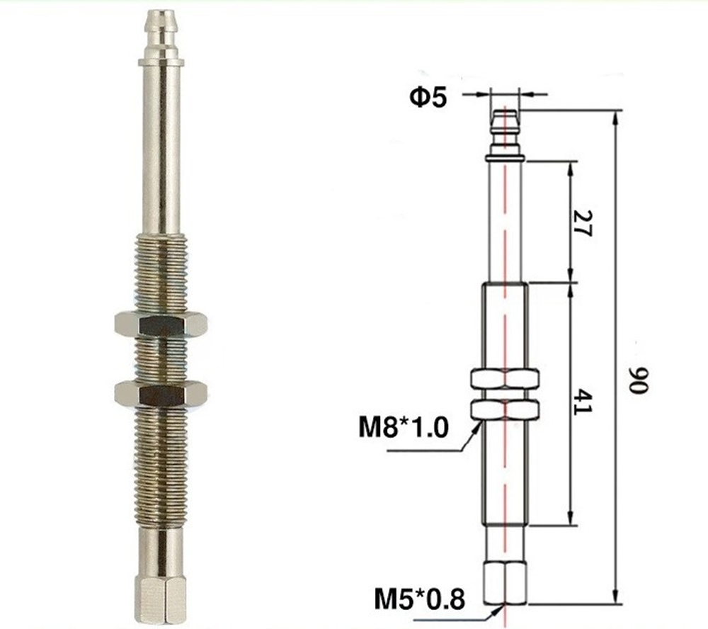 M8-l90 (pointed head) can rotate