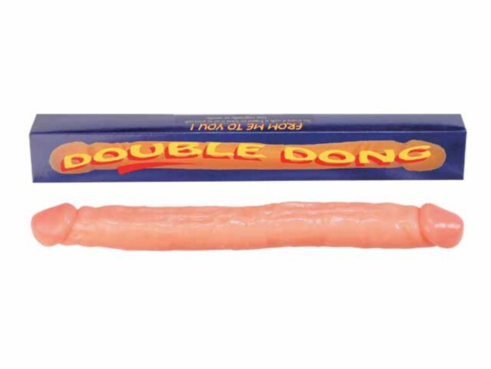 Фаллоимитатор двухголовый Double Dong (47 см, телесный) (Цвет: телесный)