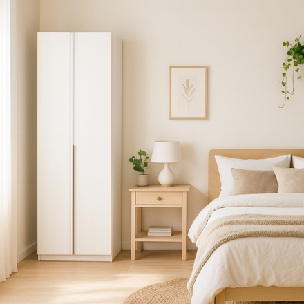 Шкаф 2-х створ. с 3-мя ящиками Ольга-6 белый