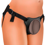 Страпон-система Deluxe Silicone Body Dock Kit - 22 см. (Цвет: телесный с черным)