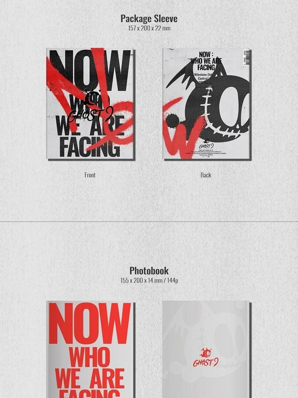 Альбом GHOST9 - NOW : Who we are facing 5th Mini Album