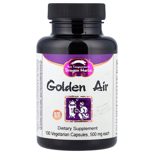 Dragon Herbs, Golden Air, 100 вегетарианских капсул