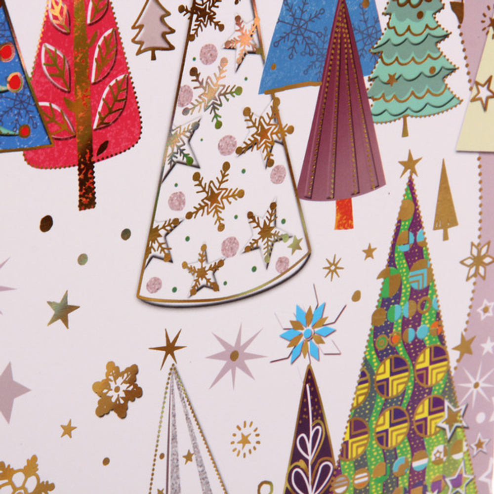 Пакет подарочный «Зимнее веселье» 32*26*10 см, микс