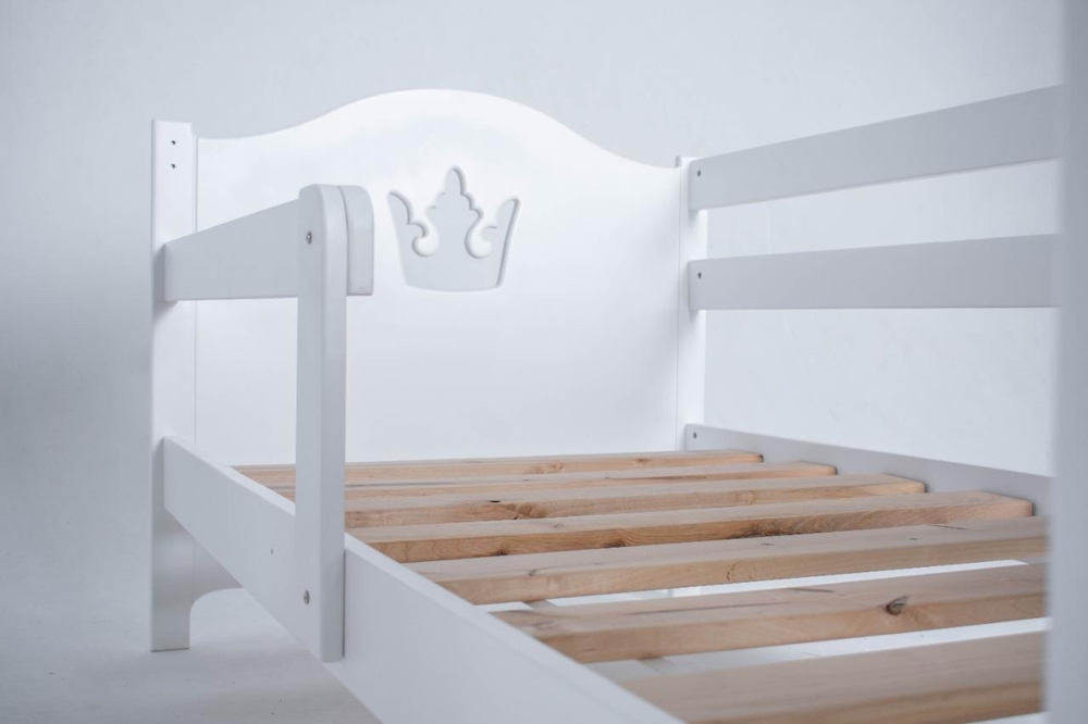 Кровать детская "Корона-Малютка" белая, 160*80 см.