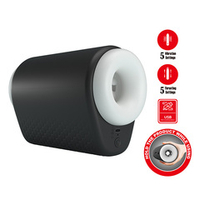 Черный автоматический вибромастурбатор 15,6см с поступательными движениями Pretty Love Masturbator DJ Girl Black BM-00900T92