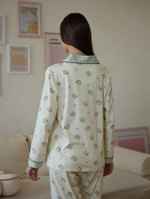 Пижама жен. б/в штаны+рубашка д/р В2629