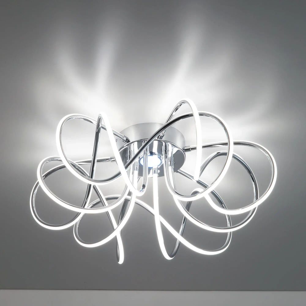 Citilux Мишель CL229161 RGB Люстра светодиодная с пультом Хром