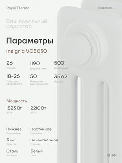 Дизайн-радиатор Royal Thermo Insignia