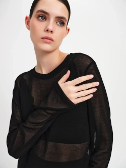 Лонгслив из полупрозрачной ткани OLA OLA