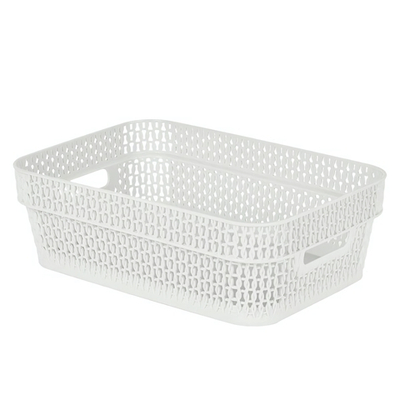 Корзина для хранения Keeplex Ajur с л 27,1х18,3х8,7см белое облако