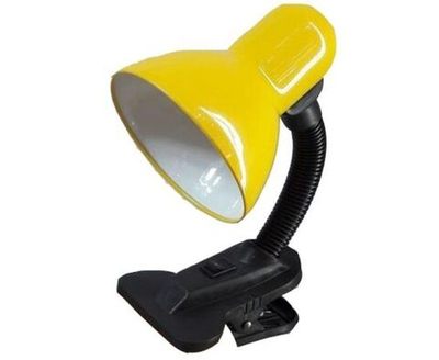 General GTL светильник настольный прищепка 60W E27 метал+пластик желтый GTL-026-60-220 800126 (пакет)