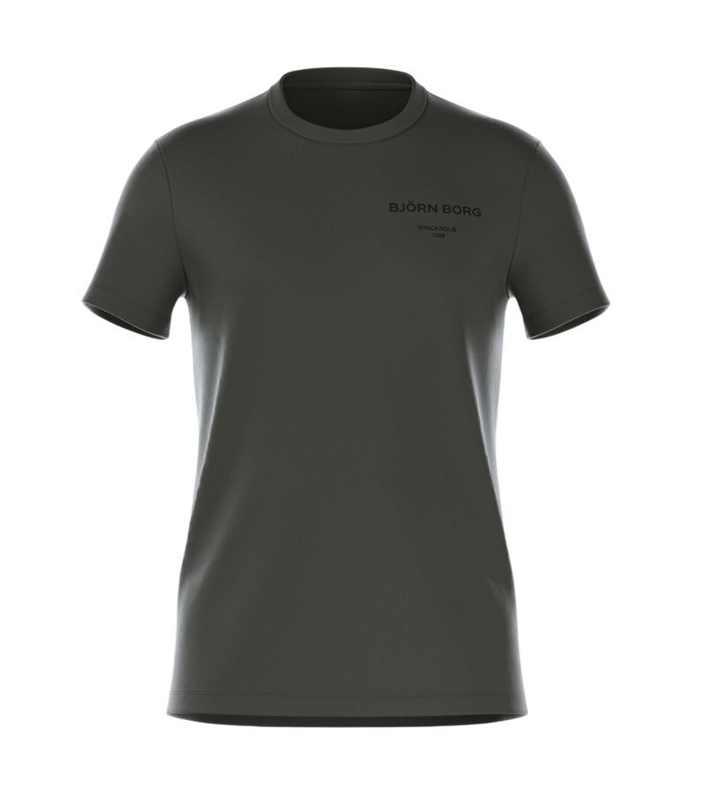 Мужская теннисная футболка Björn Borg Essential 1 - peat