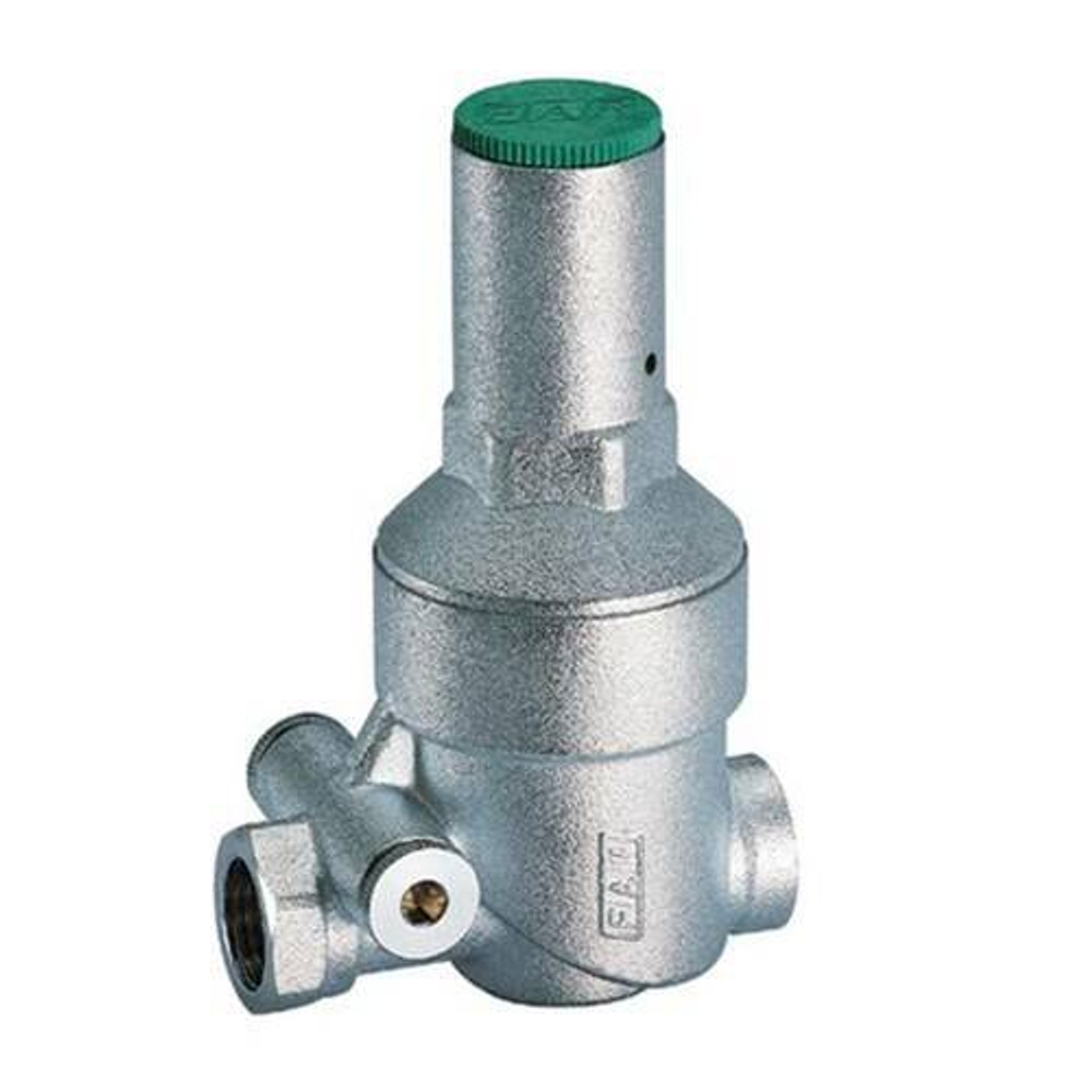 Регулятор давления FAR 2850 - 3/4" (ВР/ВР, PN25, Tmax 75°C, настройка 1-6 бар, без манометра, хром)
