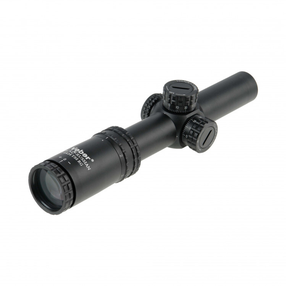 Оптический прицел Veber Black Russian 1-6x24 TSS RG для охоты и стрельбы на ближних дистанциях с баллистической сеткой