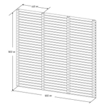 Забор из лиственницы Гартус L30/3 схема