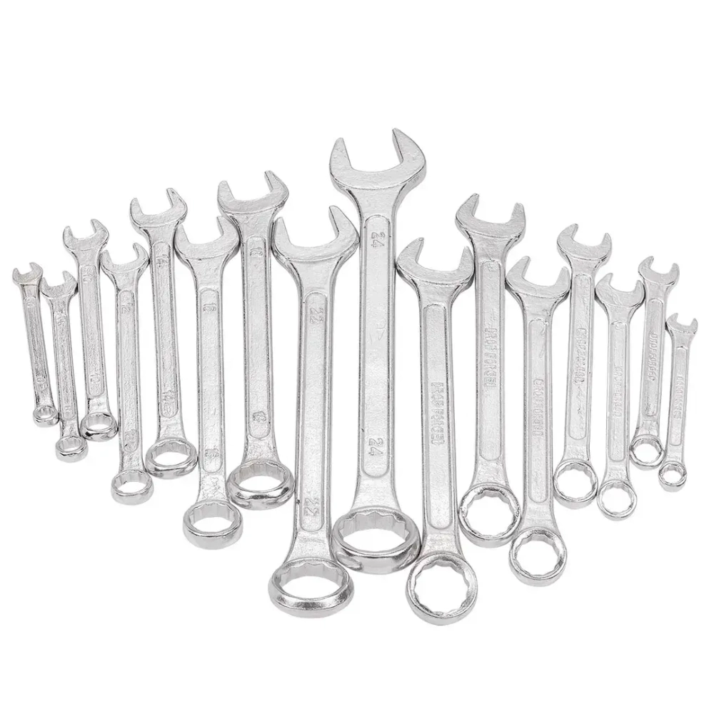 Ключи комбинированные, набор 16пр. (6-19, 22, 24мм) WMC TOOLS WMC-5161MP DV
