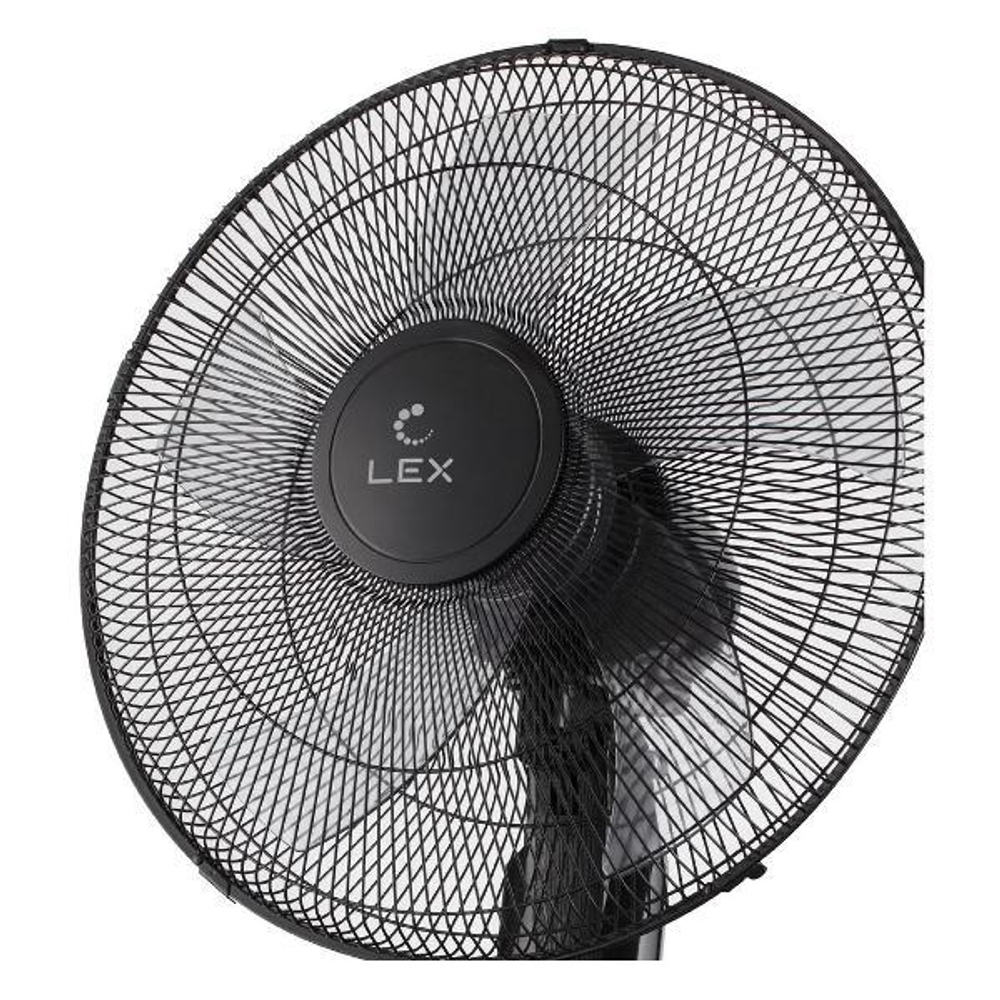 Вентилятор напольный LEX LXFC 8341, 16" напольный вентилятор с ПДУ, черный