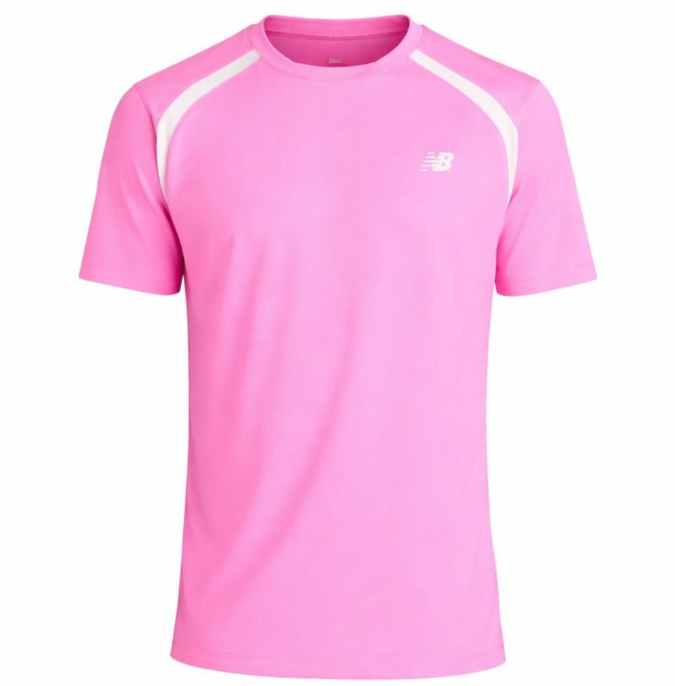 Мужская теннисная футболка New Balance Tournament Novelty - pink