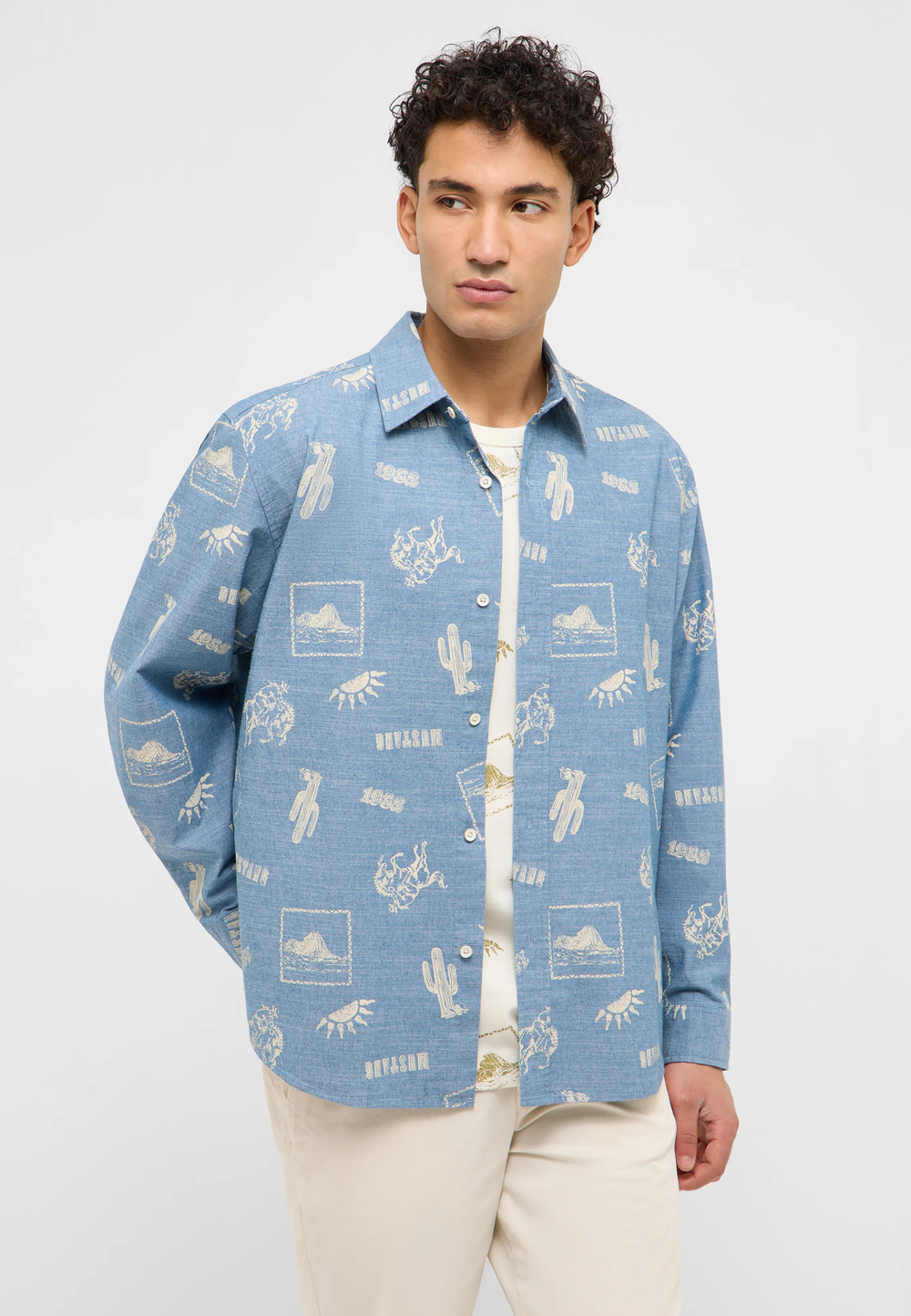 Рубашка мужская MUSTANG Style Elmore