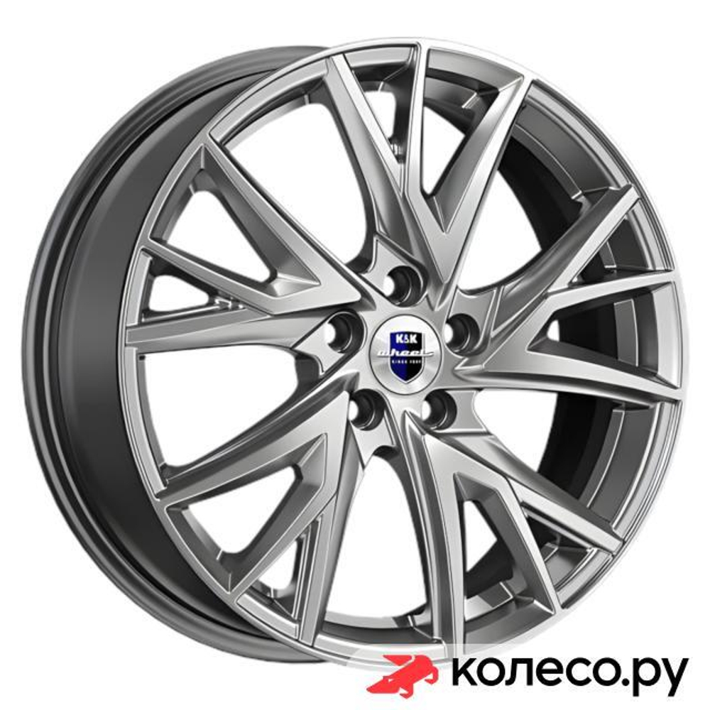 Кайлас (КС1054) 6.5x18/5*108 D65.1 ET43 Дарк платинум