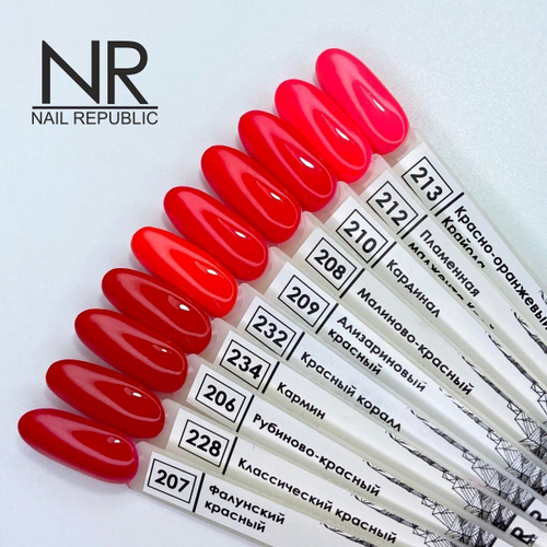 Nail Republic Гель-лак 212 пламенная маджента крайола, 10 мл