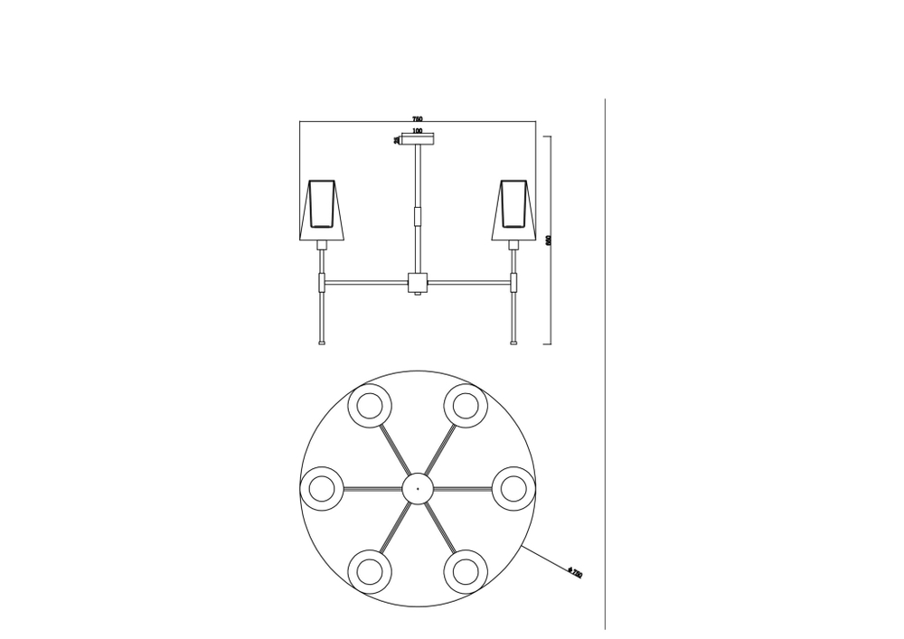 Потолочная люстра Freya Tida FR5196PL-06BBS
