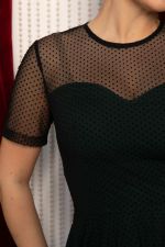 Платье Эйрена (черно-зеленое) П14720-6М LT Collection