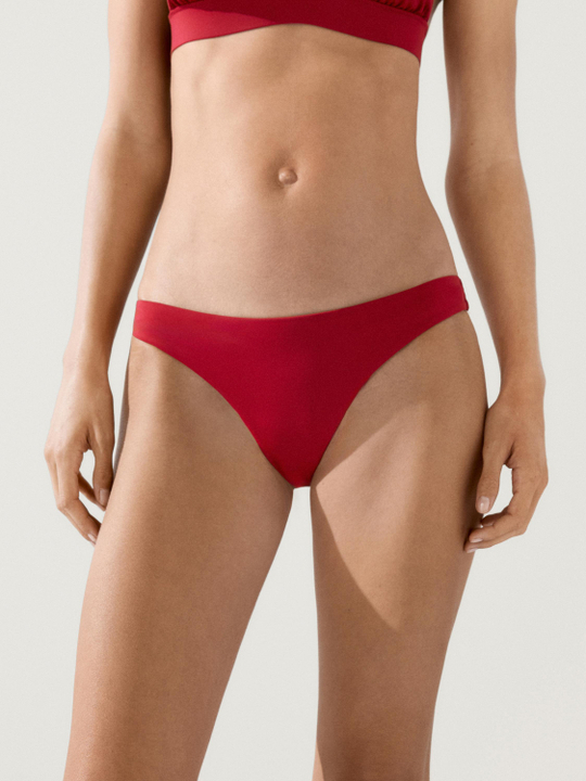 Massimo Dutti Однотонные плавки бикини, красный