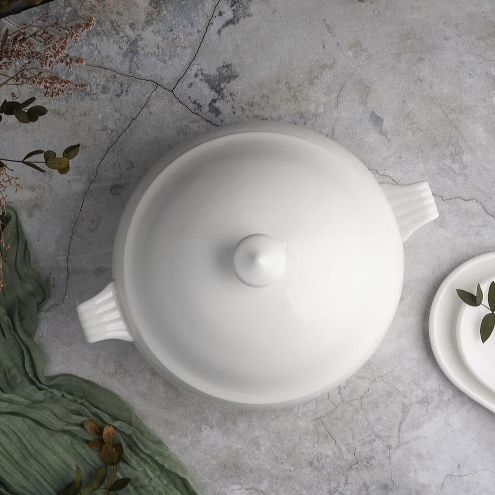 Супница 3 л d 25 см h22 см белая фарфор P.L. Proff Cuisine [1]