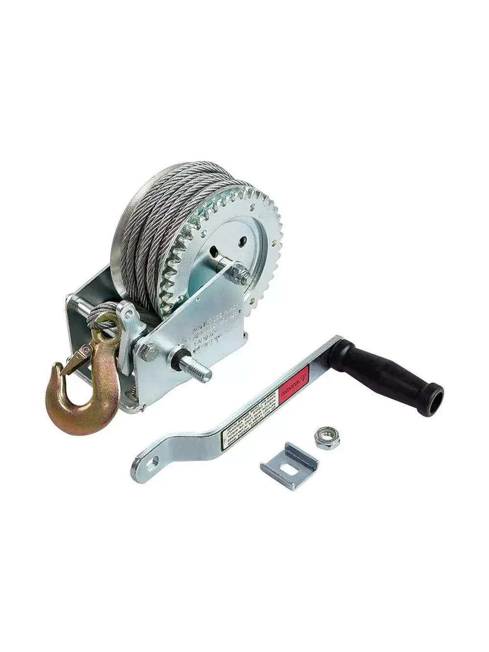 Лебедка ручная KIWI на прицеп (450 кг) трос с крюком