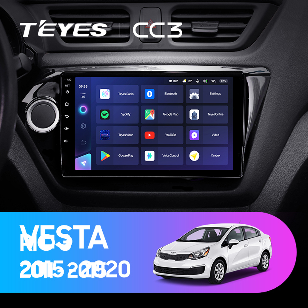 Teyes CC3 9"для KIA Rio 3 2011-2015
