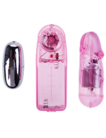 Два вибро-яйца Spicy Feeling для двойной стимуляции (Цвет: розовый, серебряный)